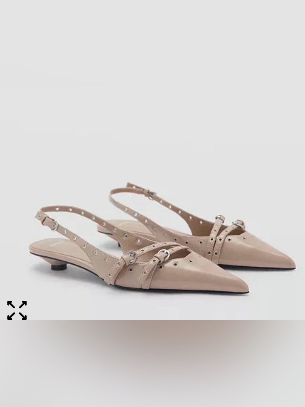 MANGO Mango Women's Die-Cut Kitten
Shoes size 9 NWT
